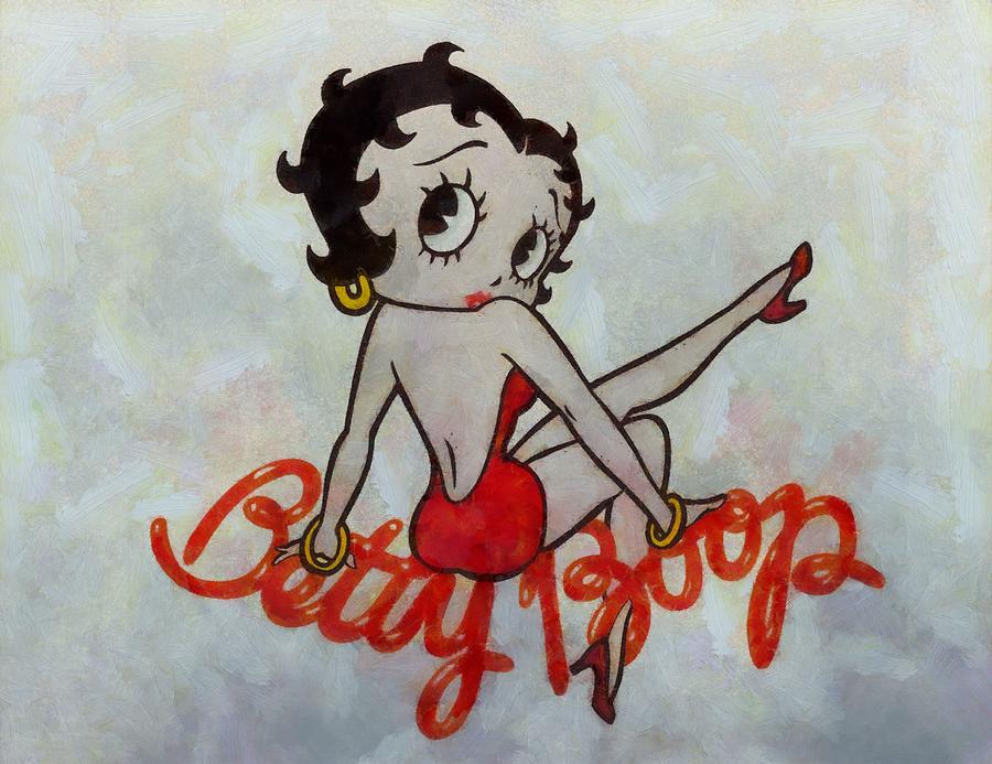 900x693 Betty Boop Painting By Dan Sproul - Betty Boop Painting