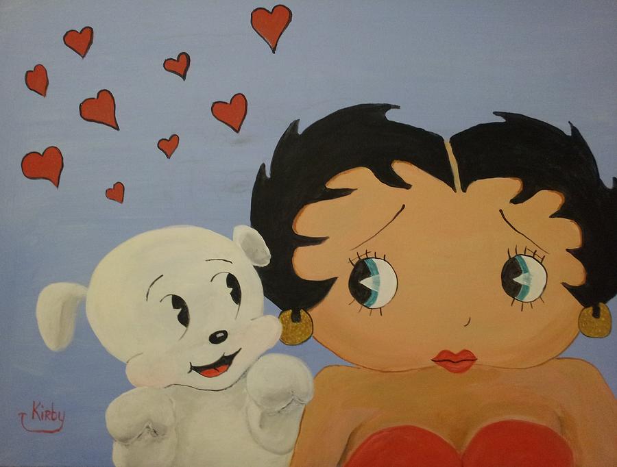 900x682 Betty Boop Painting By Thomas Kirby - Betty Boop Painting