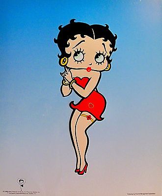 330x400 Betty Boop Pin Up Model Large Sericel Animation Cel Oil Paintings - Betty Boop Painting