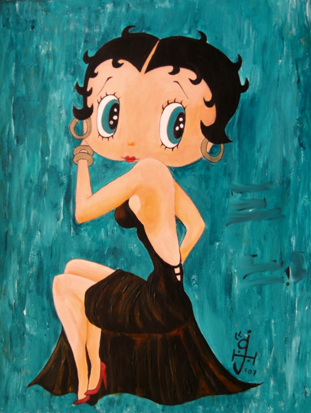 633x839 Betty Boop Gift To My Mom By Heral - Betty Boop Painting