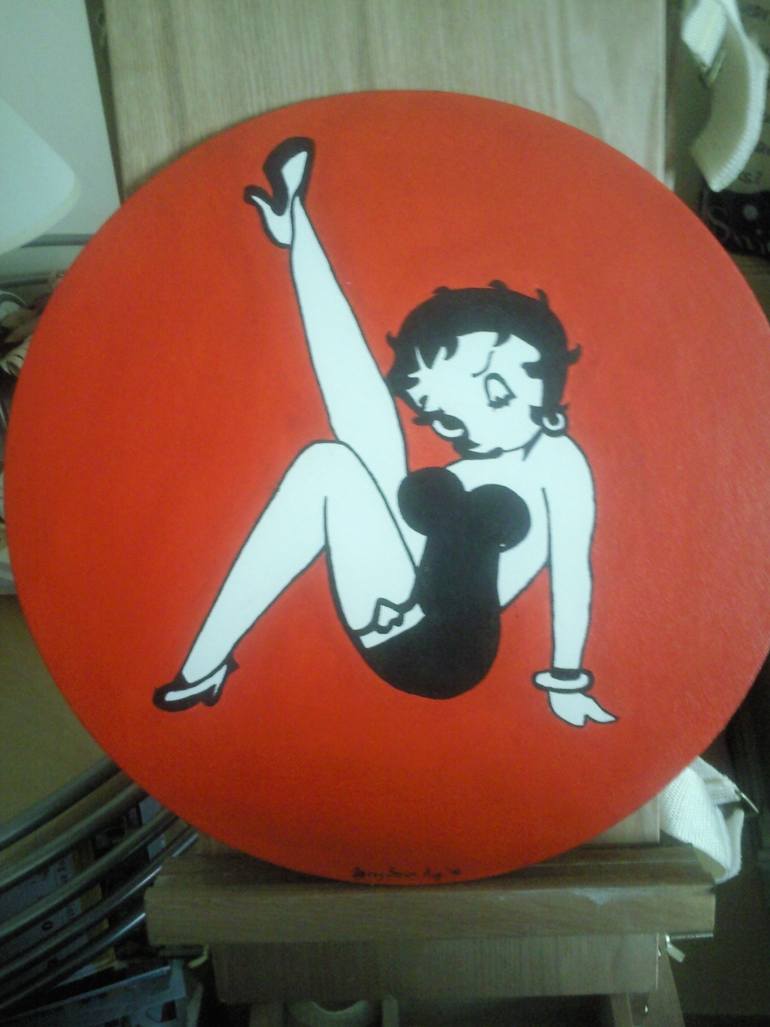 770x1027 Saatchi Art Betty Boop Painting By Davey Brown - Betty Boop Painting