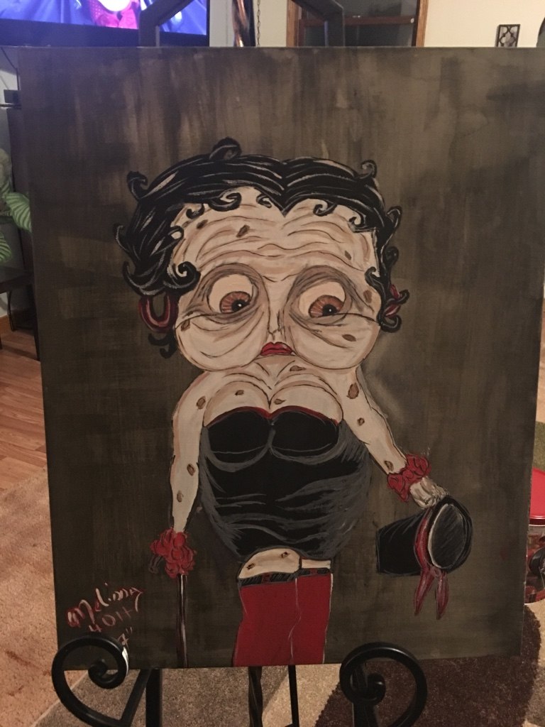 768x1024 Used Betty Boop Painting For Sale In Chester - Betty Boop Painting