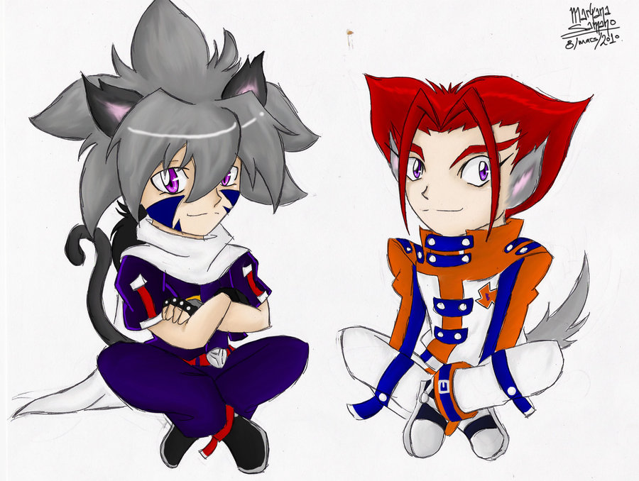 900x678 Kai And Tala Neko By Hellkatsharingan - Beyblade Painting