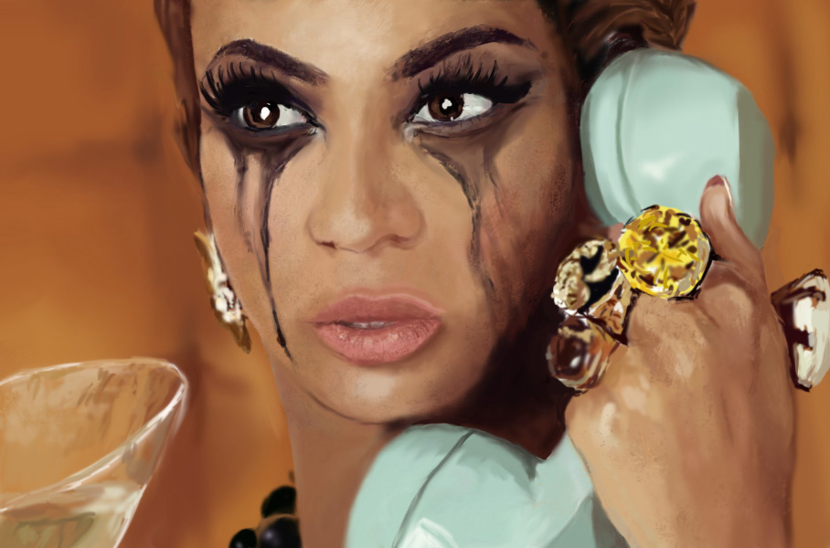 908x600 Beyonce Painting Practise By Denby Tea - Beyonce Painting