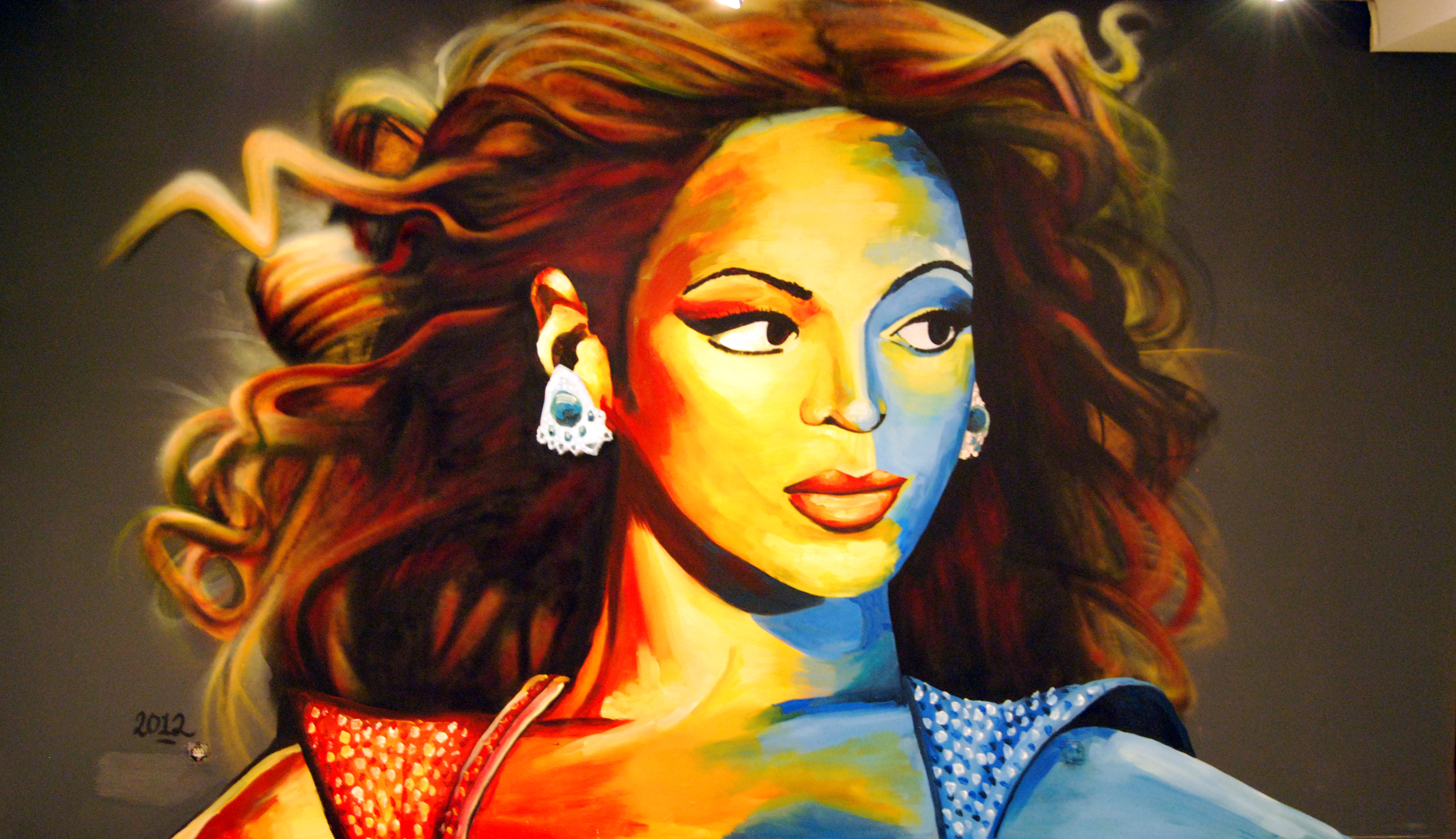 3494x2013 Shon Price - Beyonce Painting
