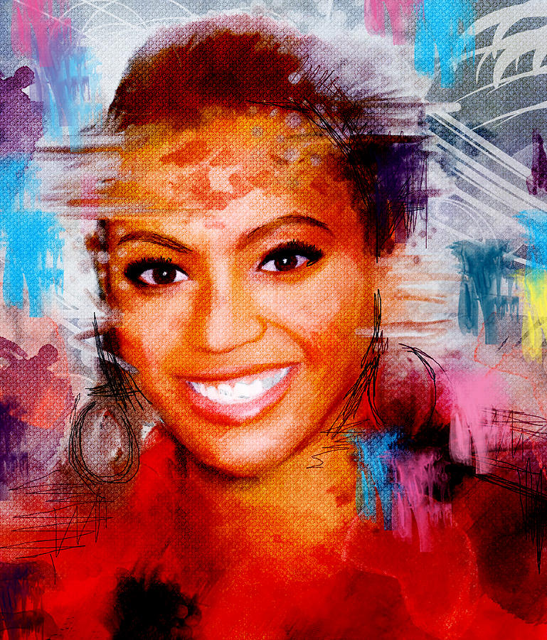 769x900 Beyonce Painting By Bogdan Floridana Oana - Beyonce Painting