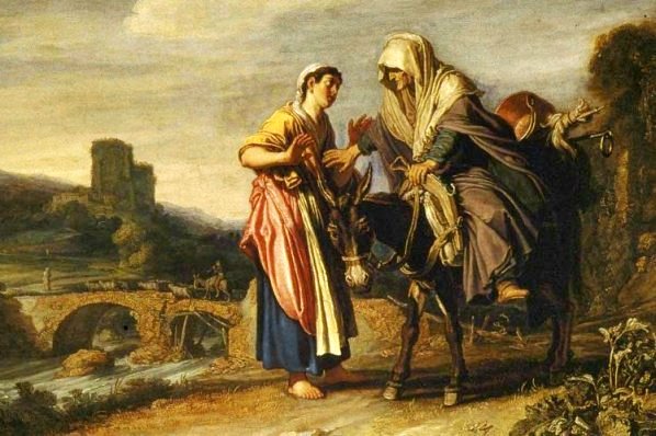 598x398 Bible Paintings Ruth, Naomi Amp Boaz - Bible Painting