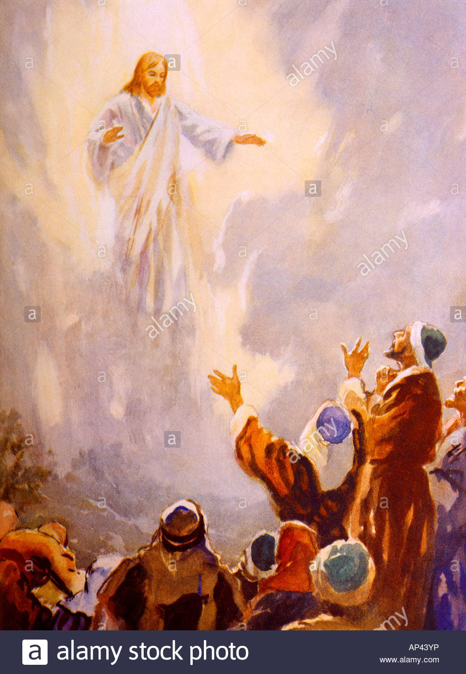 960x1390 Jesus Passes From The Sight Of His Followers Painting By Henry - Bible Story Painting
