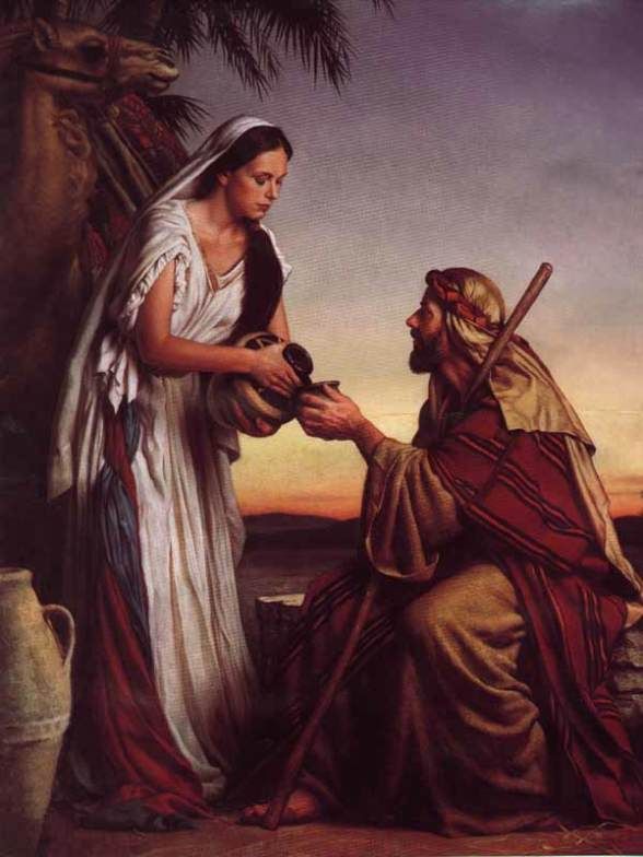 588x784 Rebekah - Bible Story Painting