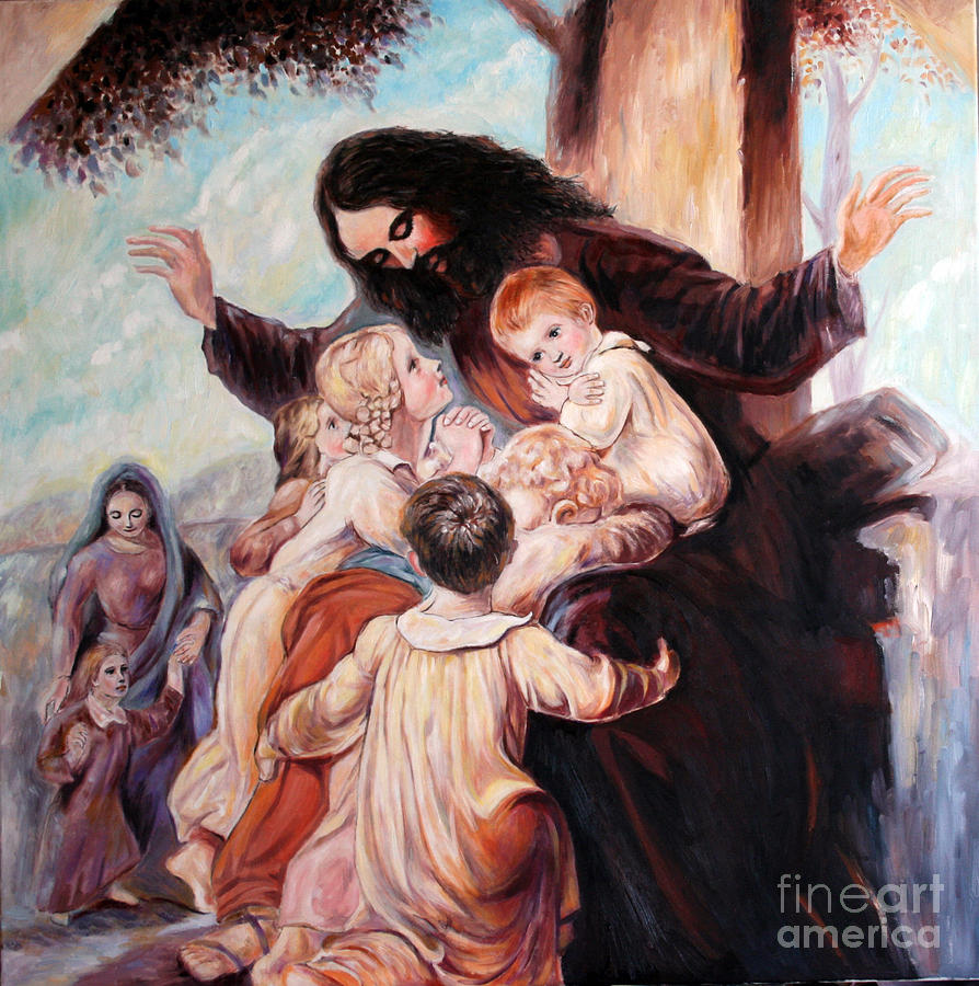 894x900 Bible Stories Painting By Jian Shi - Bible Story Painting