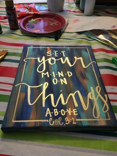 236x314 Hand Lettered Bible Verse Canvas Quotes Painting Wall Hanging Sign - Bible Verse Painting