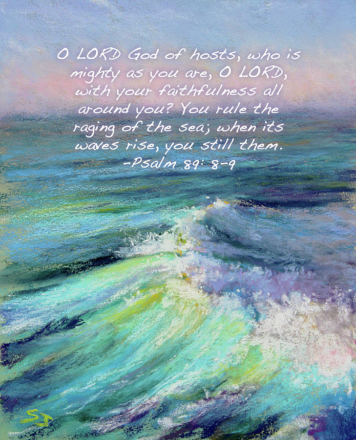 729x900 Ocean Symphony With Bible Verse Painting By Susan Jenkins - Bible Verse Painting
