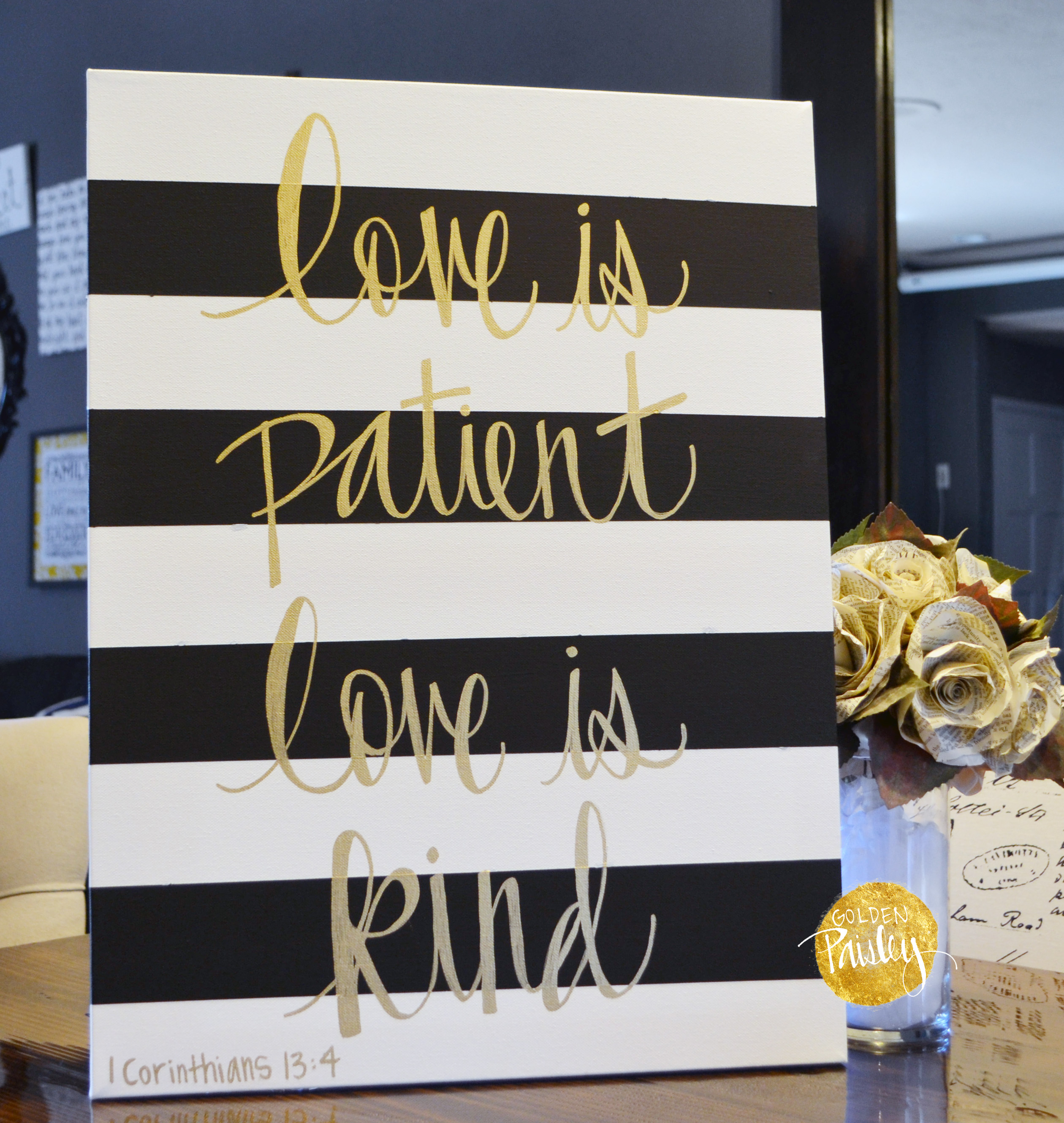 2520x2660 Black White Striped Bible Verse Painting Is - Bible Verse Painting Canvas