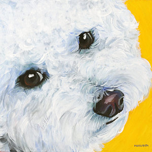 300x300 Bichon Frise Painting By Melissa Smith - Bichon Frise Painting