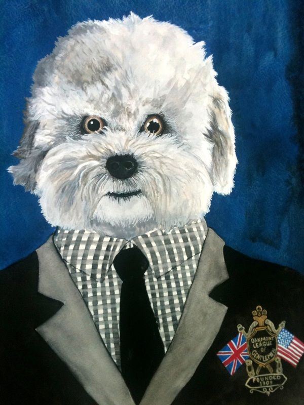 600x800 Bichon Frise Painting - Bichon Frise Painting
