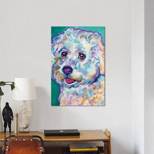 Bichon Painting at PaintingValley.com | Explore collection of Bichon ...