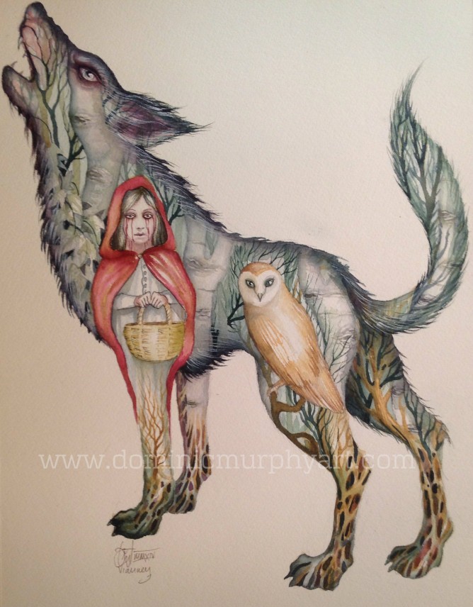 668x856 Dominic Murphy - Big Bad Wolf Painting