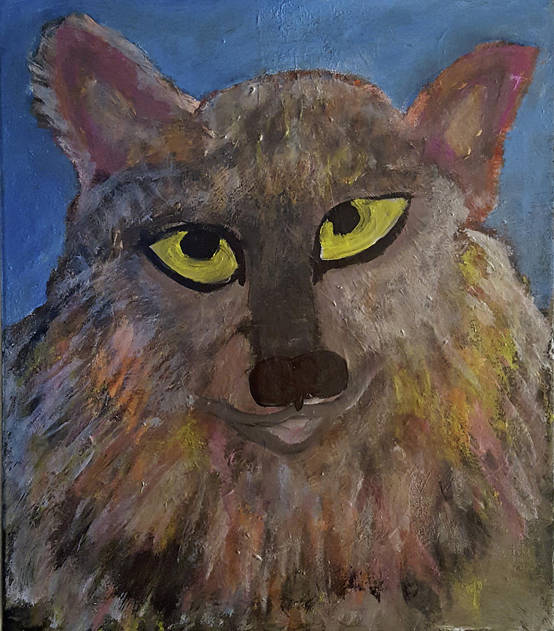 791x900 Big Bad Wolf Painting By Kaleidoscope Arts - Big Bad Wolf Painting