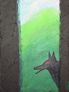 225x300 Big Bad Wolf Paintings - Big Bad Wolf Painting