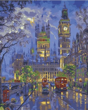 304x380 Paint By Numbers 40x50cm - Big Ben Painting