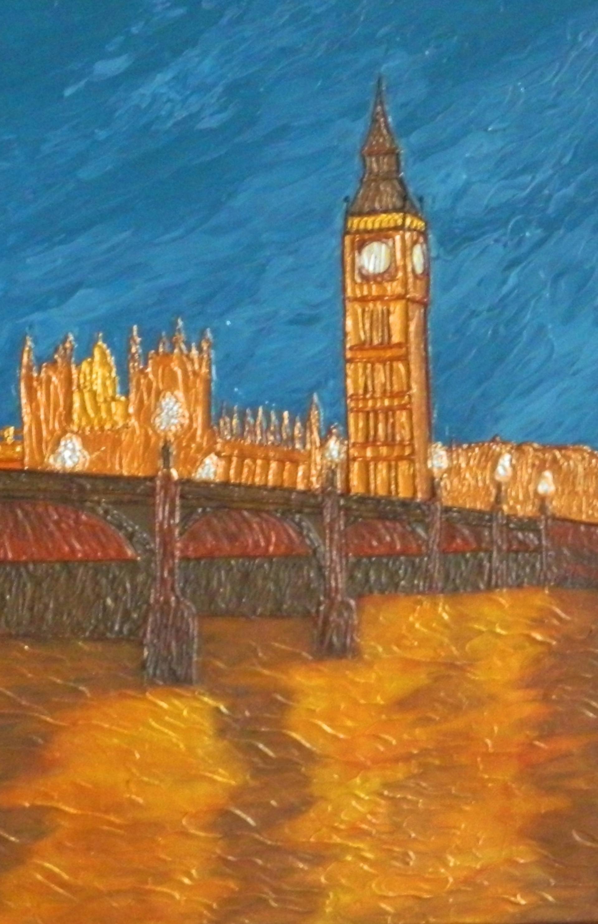 1920x2965 Saatchi Art Big Ben At 1030 Pm - Big Ben Painting
