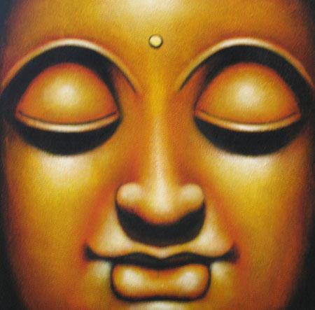 450x443 Bali Painting Buddha Paintings - Big Buddha Painting