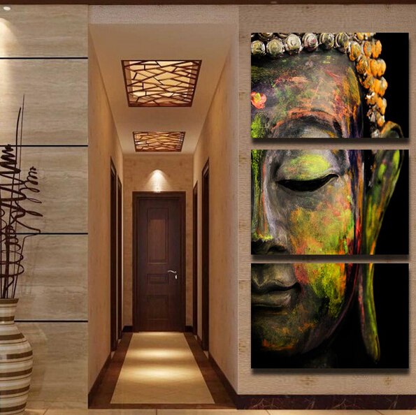 595x594 Big Sale Buddha Oil Painting Wall Art Picture Paiting Canvas - Big Buddha Painting