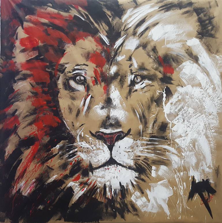 770x773 Saatchi Art Big Cat - Big Cat Painting