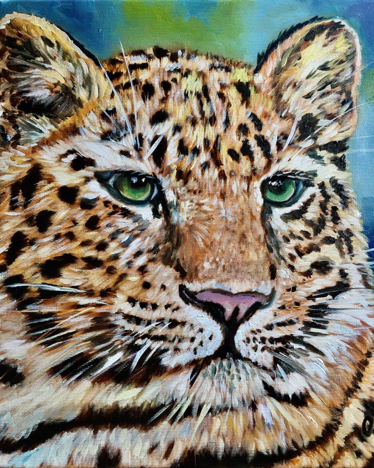 Big Cat Painting at PaintingValley.com | Explore collection of Big Cat ...