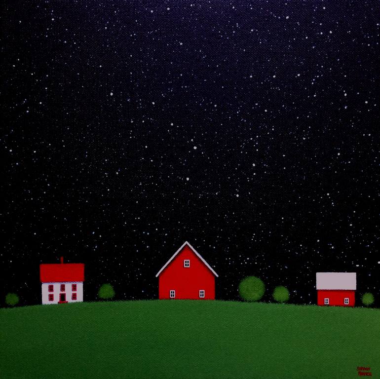 770x768 Saatchi Art Under The Big Dipper Vi Painting By Sharon France - Big Dipper Painting