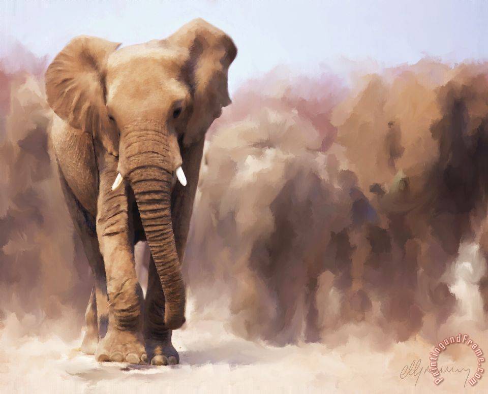 960x776 Michael Greenaway Elephant Painting Painting - Big Elephant Painting