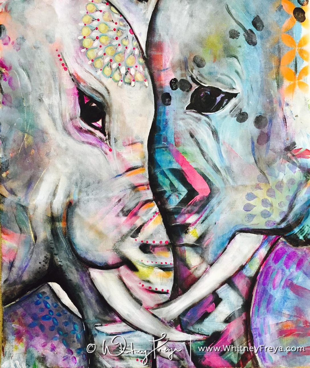 1089x1293 Tgiff 4 May 1, 2015 Elephant Paintings Amp Non Duality Audio - Big Elephant Painting