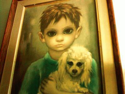 Big Eyed Dog Painting at PaintingValley.com | Explore collection of Big ...