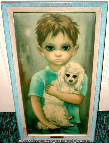 382x500 Big Eyes Margaret Keane - Big Eyed Dog Painting