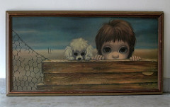 240x151 Big Eye Art - Big Eyed Dog Painting