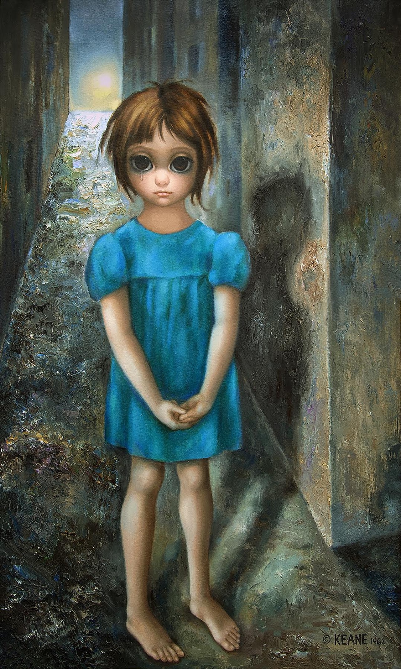 1280x2135 Pictures Big Eye Paintings By Keane, - Big Eyed Girl Painting
