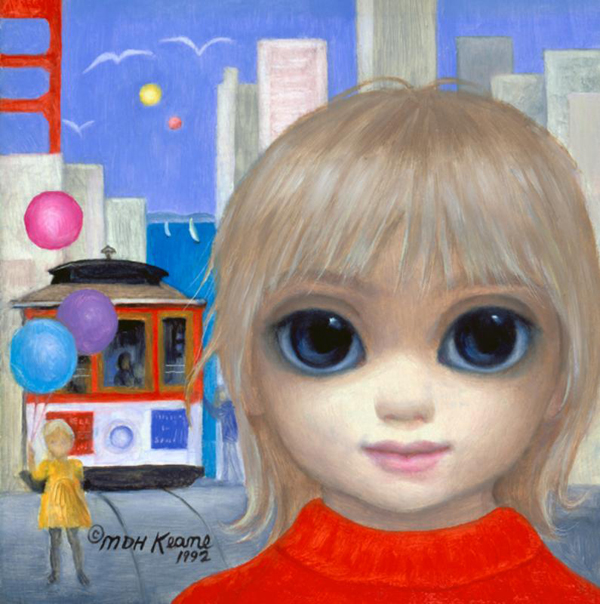 600x604 Big Eyes, Paintings By Margaret Keane - Big Eyes Painting