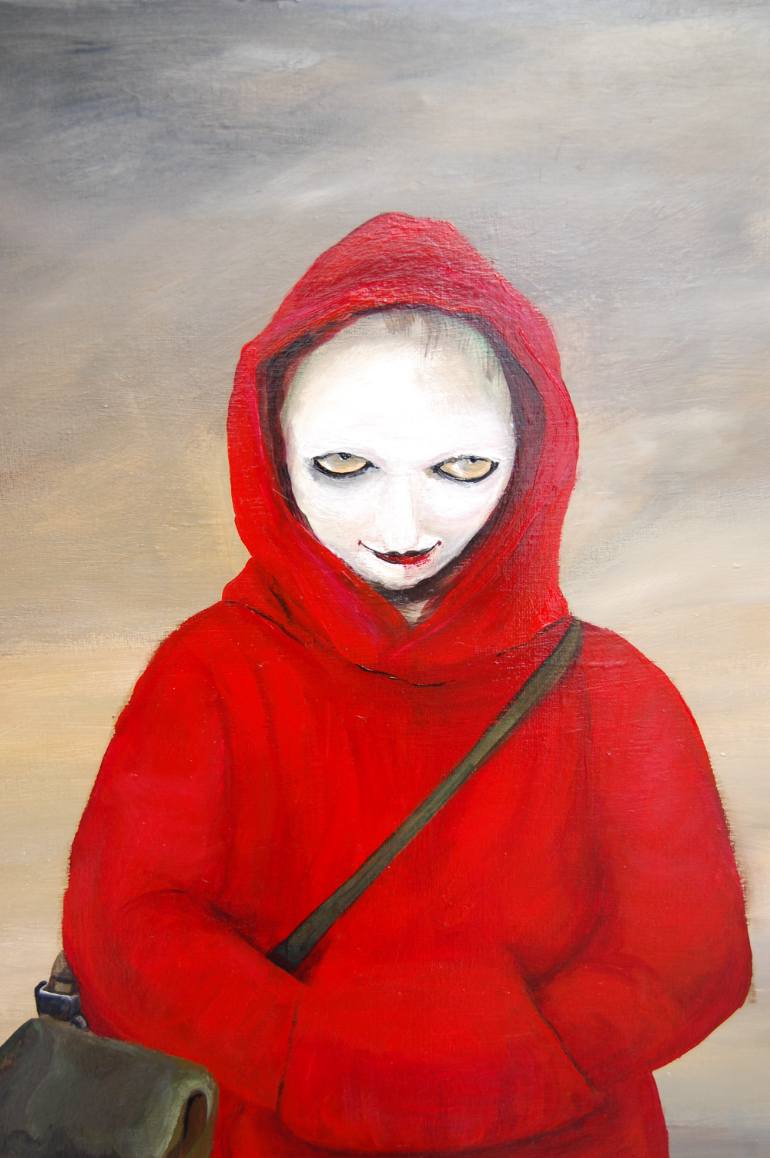 770x1158 Saatchi Art Yo Bitch What Big Eyes You Have Painting By Sharon Singer - Big Eyes Painting
