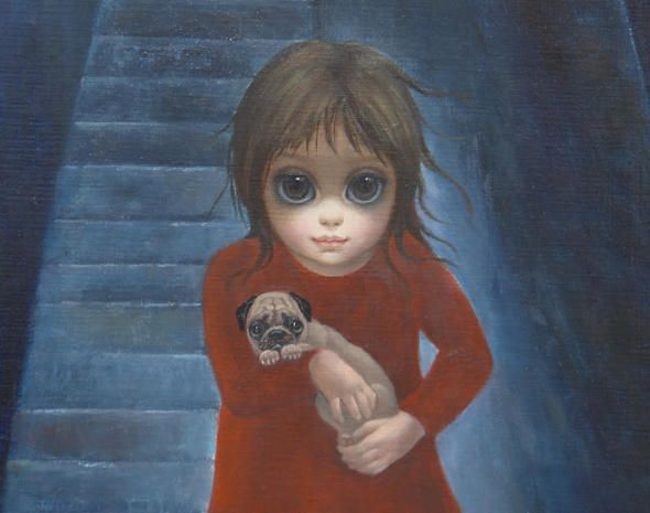 590x465 The Big Eyes Paintings Of Margaret Keane Big Eyes - Big Eyes Painting