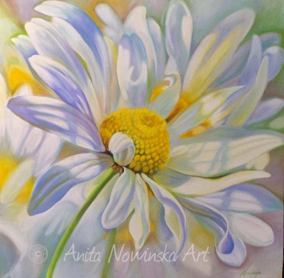 960x938 Flower Painting Beautiful Flower Paintings Big Flowers Flower Art - Big Flower Painting