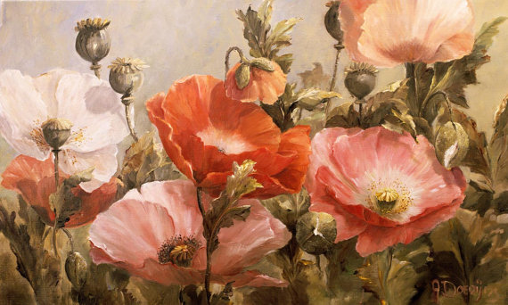 570x342 Super Of Big Flower Paintings Po Pies Opus V - Big Flower Painting