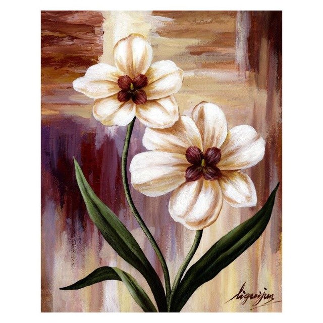 640x640 Unframed Cheap Modern Wall Art Paintings Decorative Pictures Big - Big Flower Painting