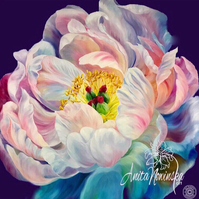 800x800 Allure Peony - Big Flower Painting