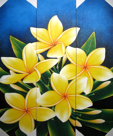 374x450 Bali Painting Flowers Paintings - Big Flower Painting