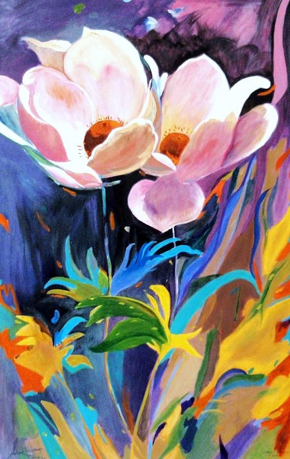 569x900 Big Flower Painting - Big Flower Painting