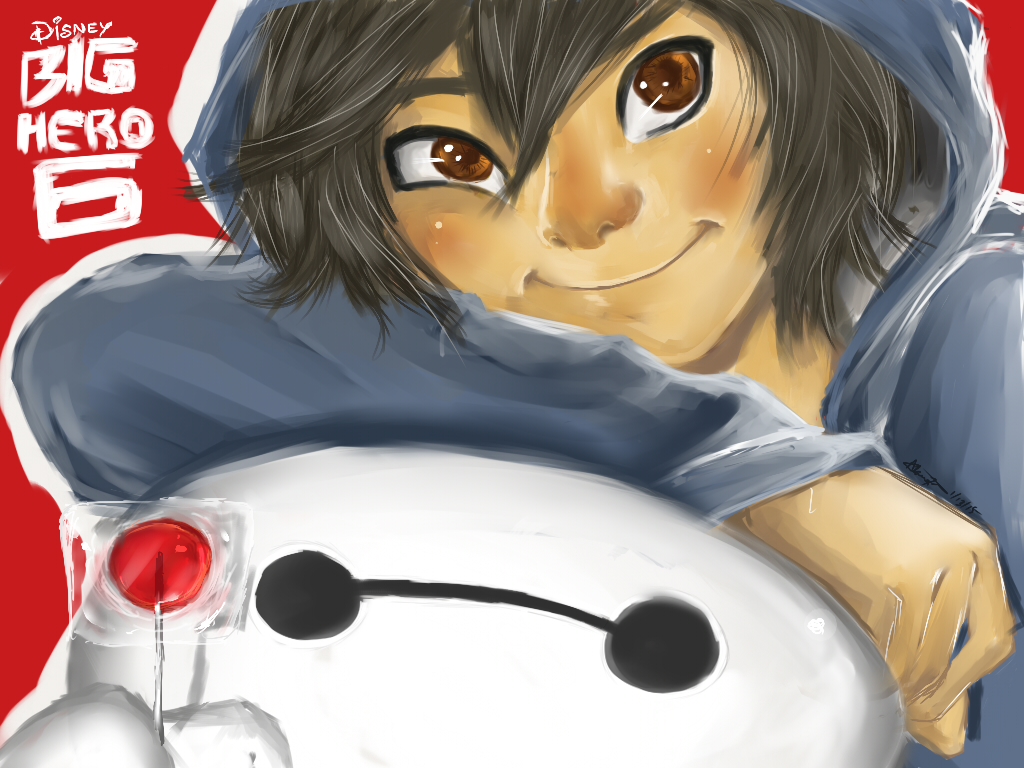 1024x768 Big Hero 6. Have A Lollipop By Lainylu - Big Hero 6 Painting