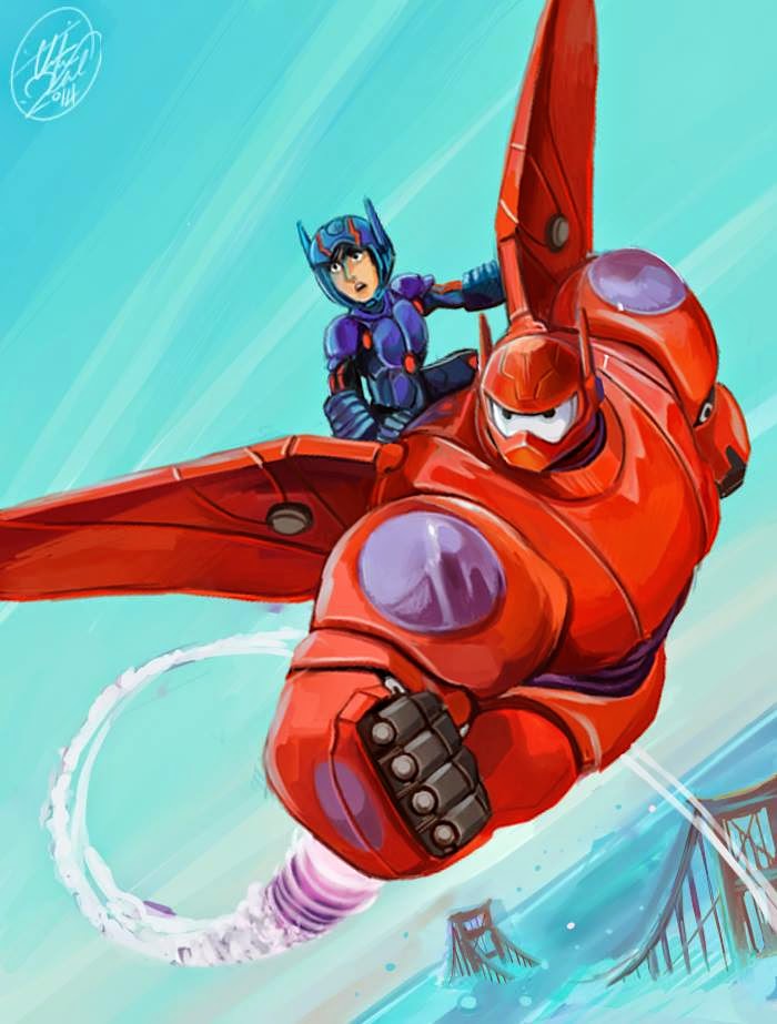 700x923 Christine's Doodles Big Hero 6 Dig. Painting - Big Hero 6 Painting
