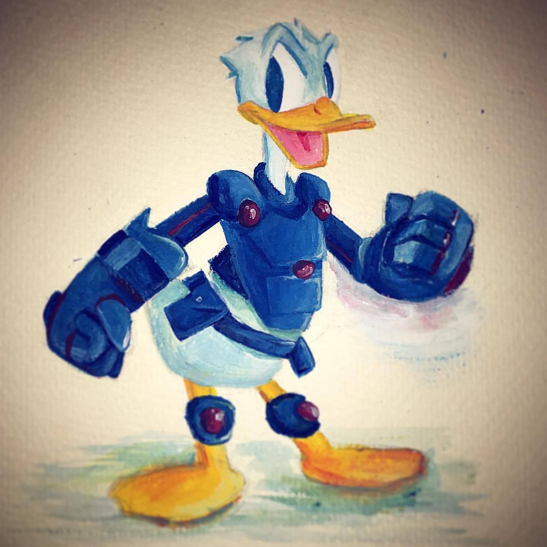 1080x1080 If I'M Being Frank Donald Duck Joins The Big Hero 6 Lineup (In - Big Hero 6 Painting