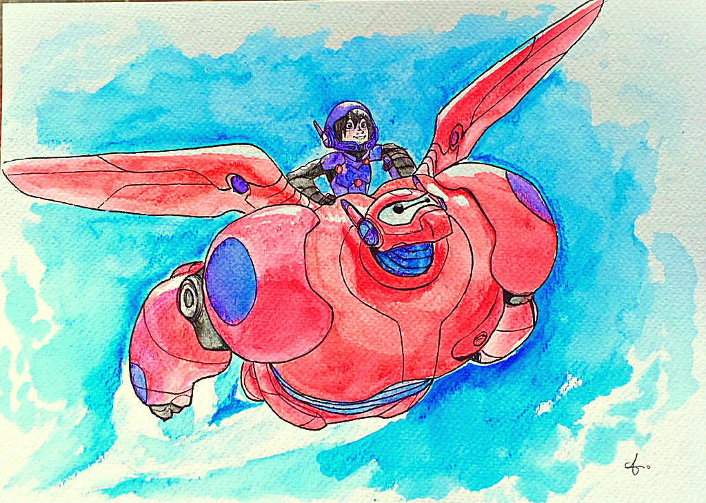 1024x729 Invincible - Big Hero 6 Painting