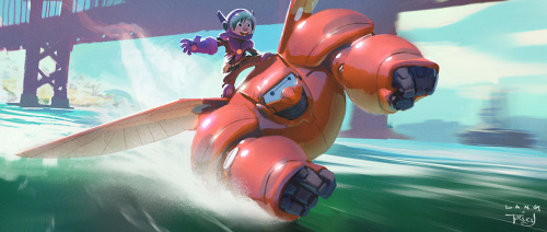 500x212 Ryanlangdraws (Another Visual Development Painting From Big Hero ) - Big Hero 6 Painting